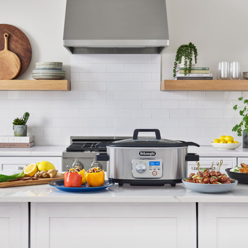 De'Longhi Livenza Programmable Slow Cooker with StovetopSafe Pot